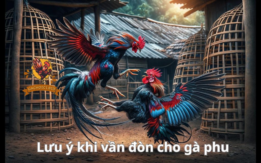 Lưu ý khi vần đòn cho gà phu