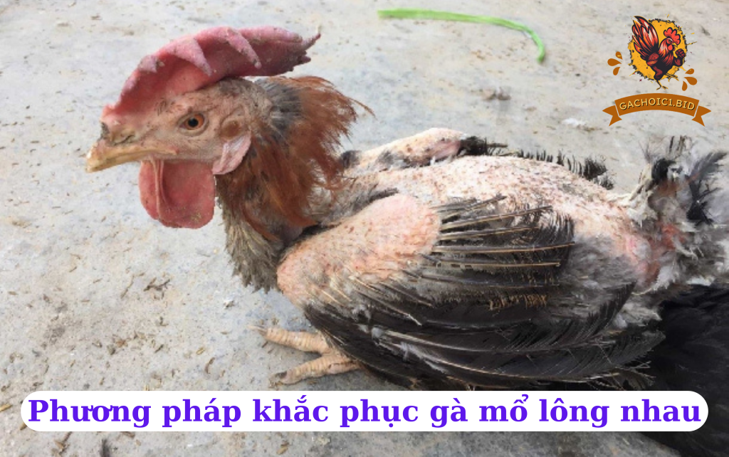 Phương pháp khắc phục gà mổ lông nhau