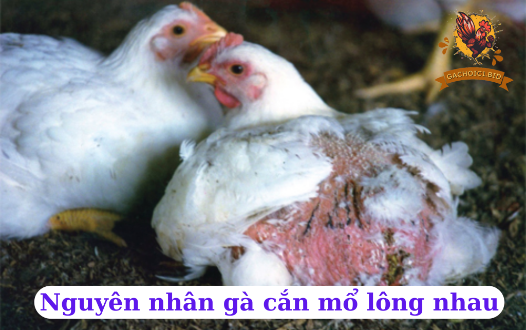 Nguyên nhân gà cắn mổ lông nhau