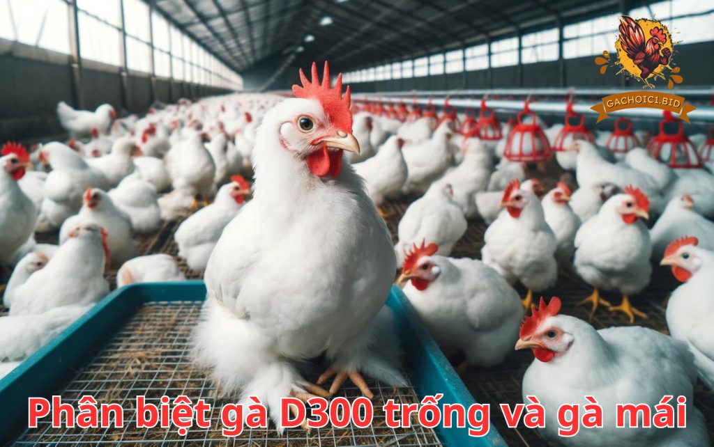 Phân biệt gà D300 trống và gà mái 