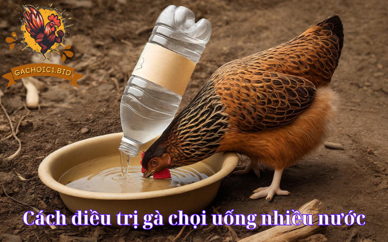 Cách điều trị gà chọi uống nhiều nước