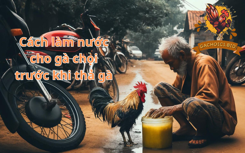 Cách làm nước cho gà chọi trước khi thả gà