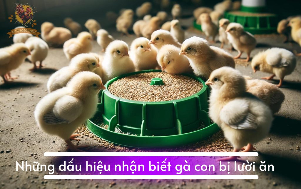 Những dấu hiệu nhận biết gà con bị lười ăn