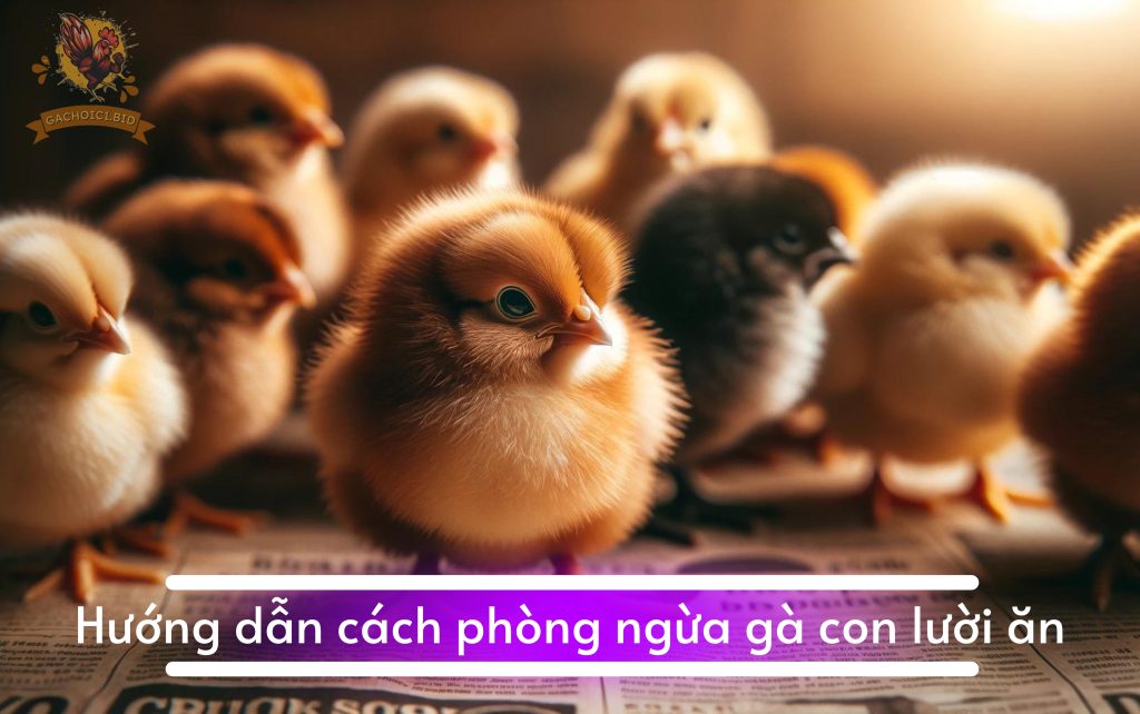 Hướng dẫn cách phòng ngừa gà con lười ăn