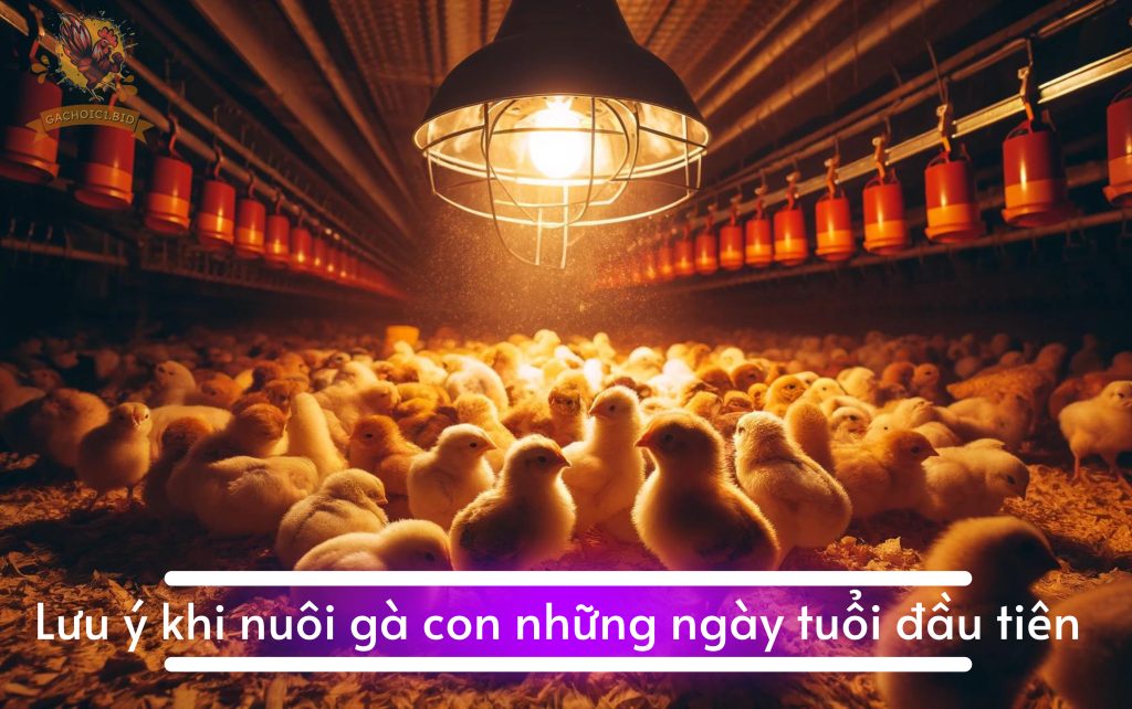 Lưu ý khi nuôi gà con những ngày tuổi đầu tiên