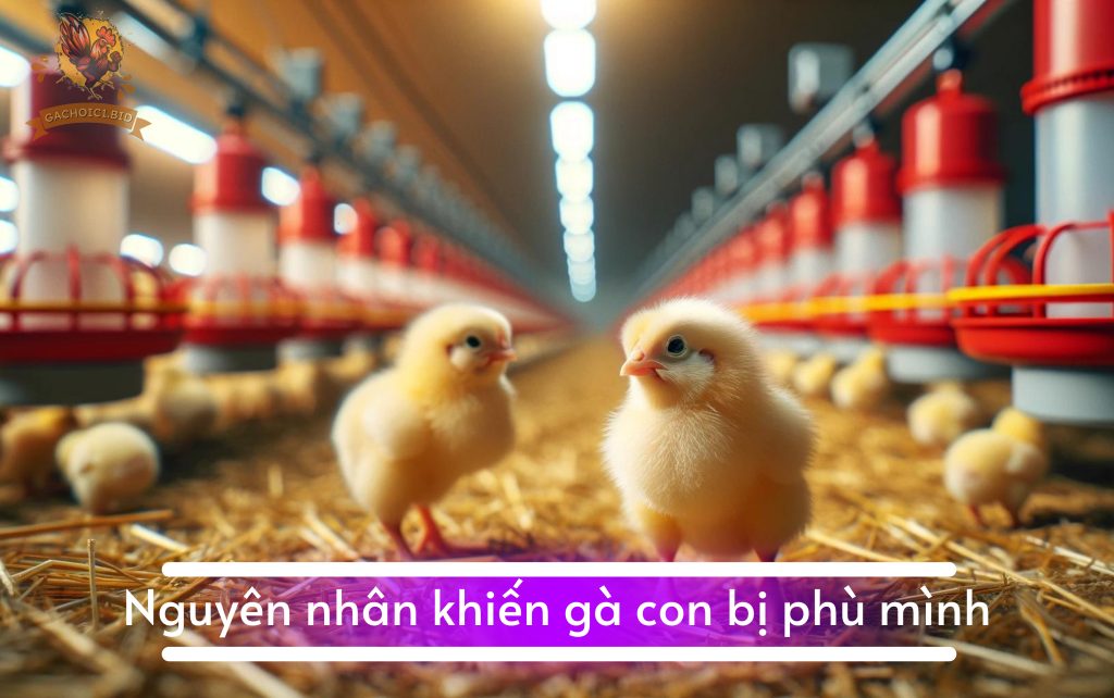 Nguyên nhân khiến gà con bị phù mình