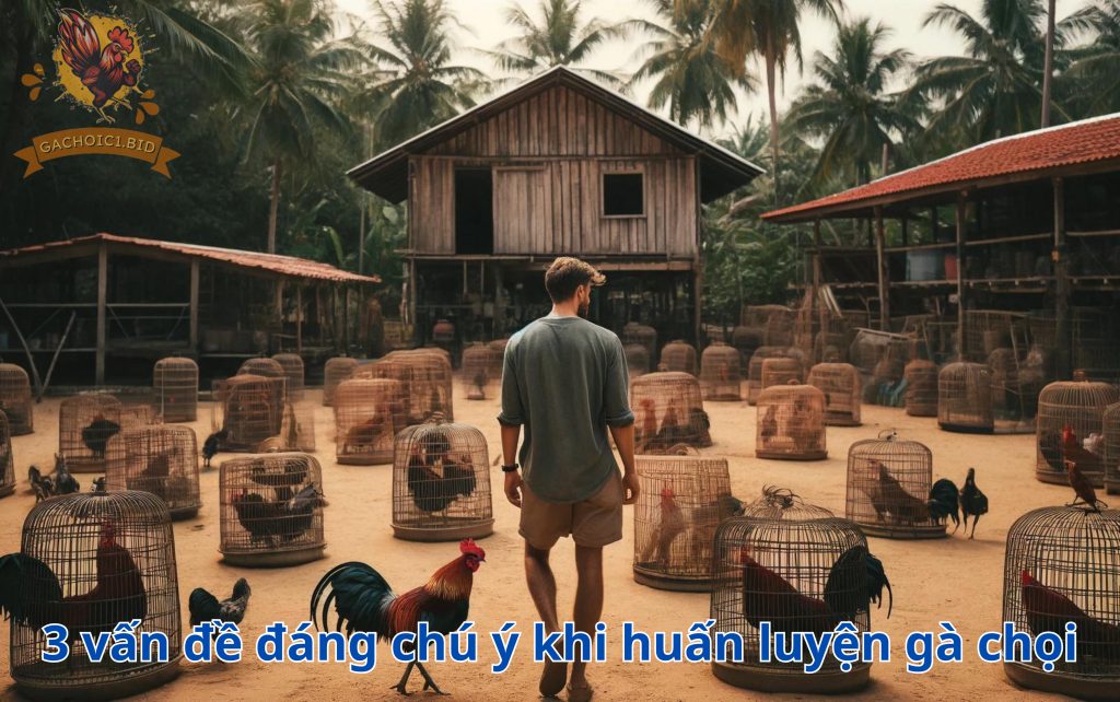 3 vấn đề đáng chú ý khi huấn luyện gà chọi