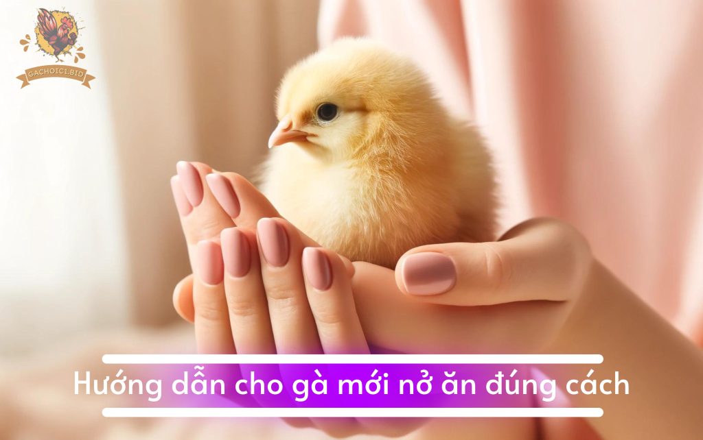 Hướng dẫn cho gà mới nở ăn đúng cách