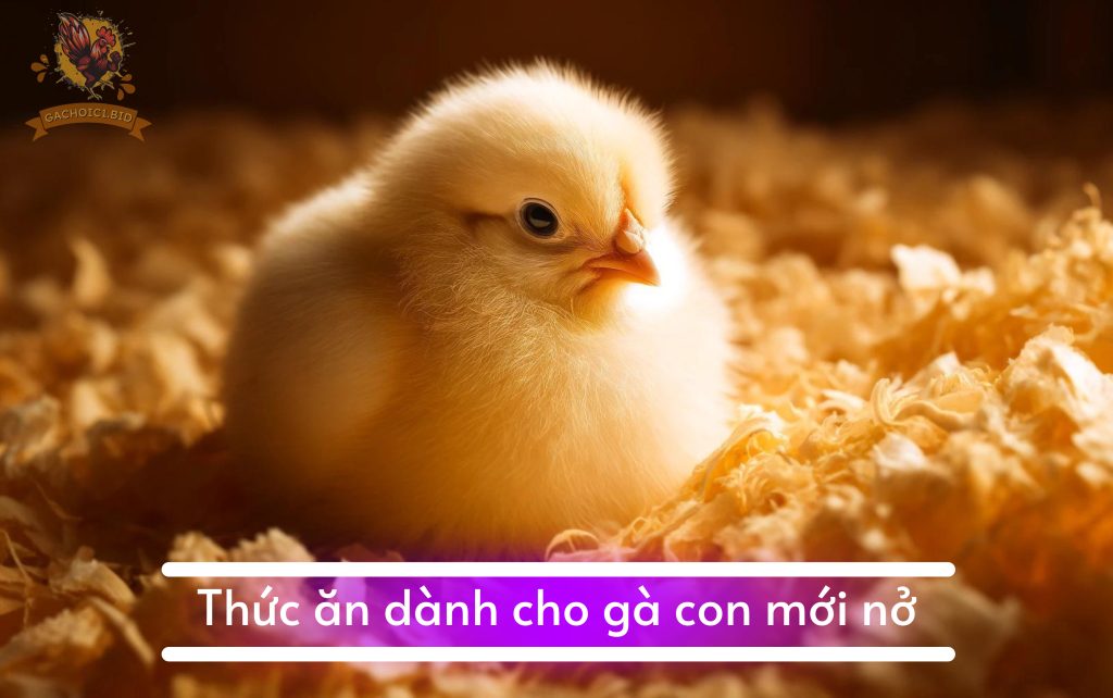 Thức ăn dành cho gà con mới nở