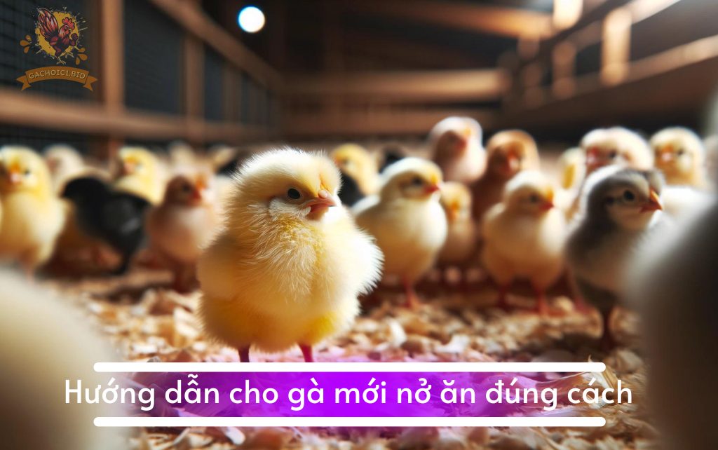 Gà con mới nở ăn gì? Chế độ dinh dưỡng dành cho gà con mới nở 