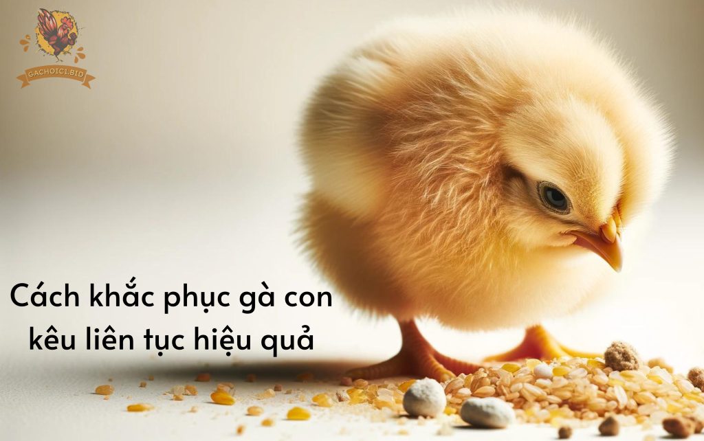 Cách khắc phục gà con kêu liên tục hiệu quả