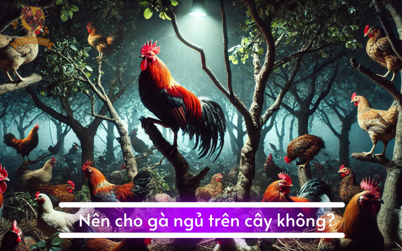 Nên cho gà ngủ trên cây không?
