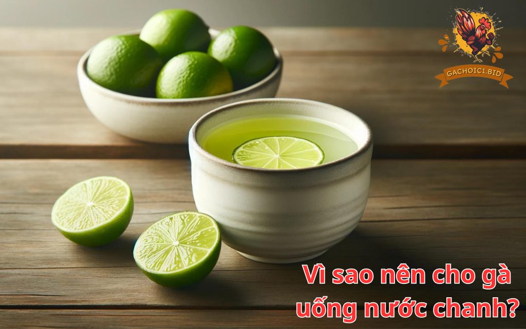 Vì sao nên cho gà uống nước chanh?