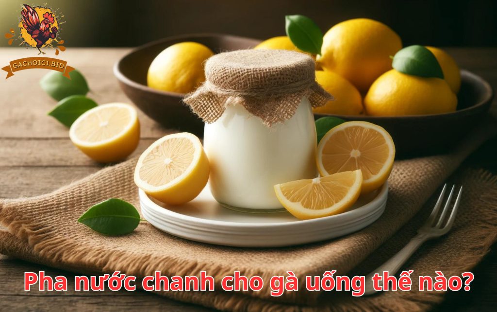 Pha nước chanh cho gà uống thế nào?