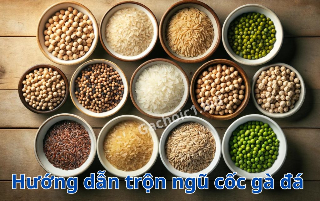 Hướng dẫn trộn ngũ cốc gà đá 