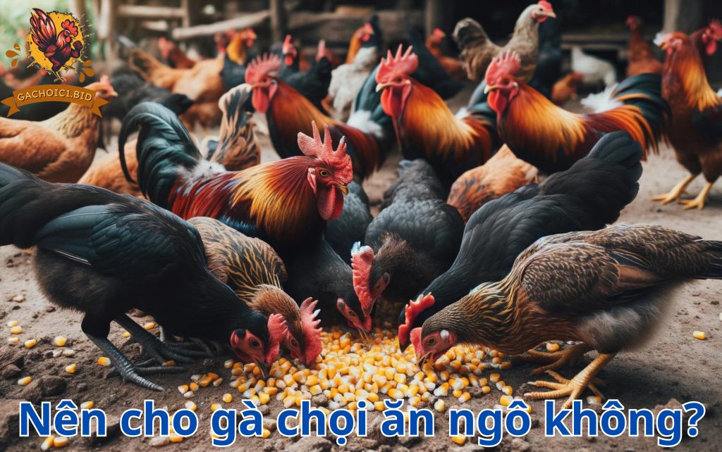 Nên cho gà chọi ăn ngô không?