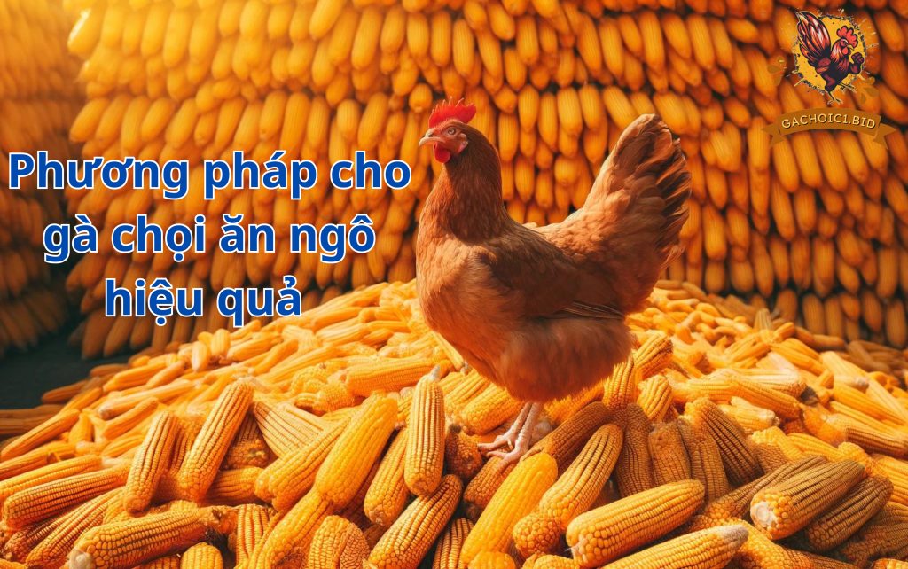 Phương pháp cho gà chọi ăn ngô hiệu quả 