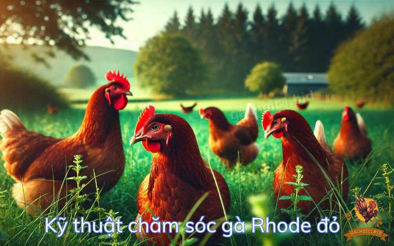 Kỹ thuật chăm sóc gà Rhode đỏ 